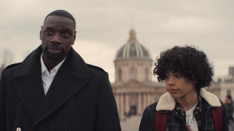 Omar Sy and Etan Simon in Lupin