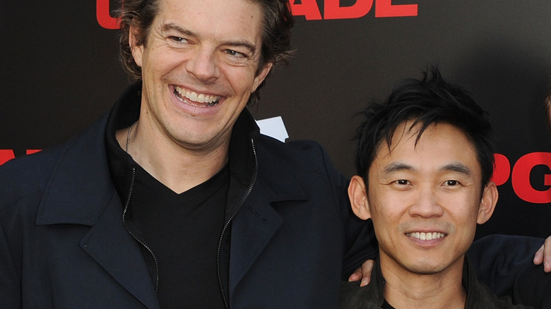 Jason Blum and James Wan smiling