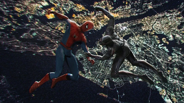 Spider-Man and Ezekiel Sims fighting