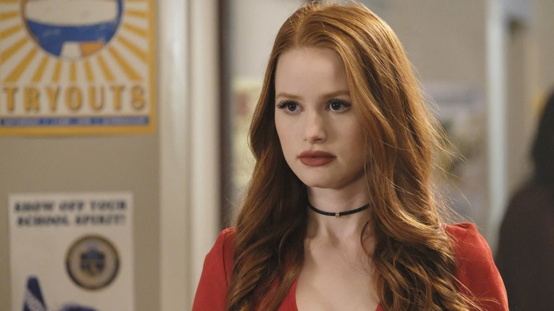 Cheryl Blossom looking serious in Riverdale