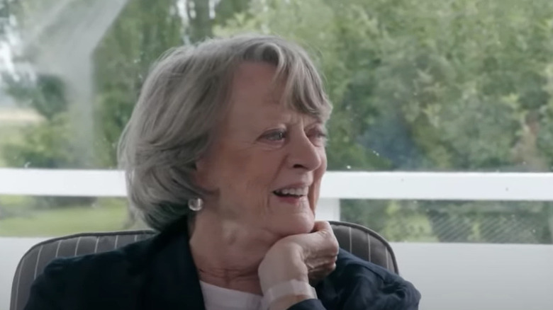 Maggie Smith laughing