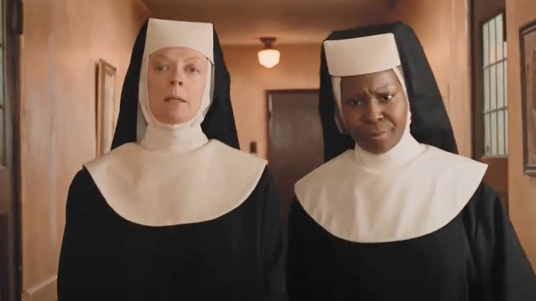 Maggie Smith and Whoopi Goldberg as nuns