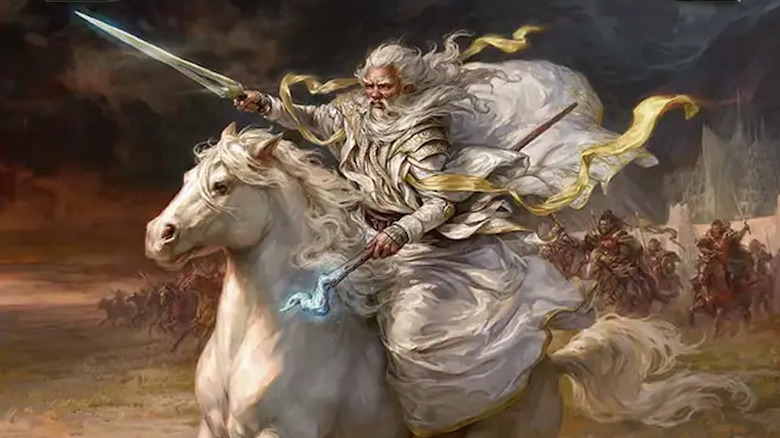 Gandalf charging on Shadowfax