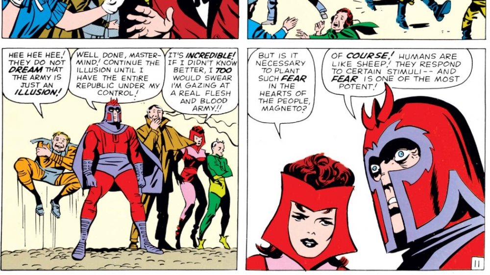 Magneto leading the Brotherhood of Evil Mutants