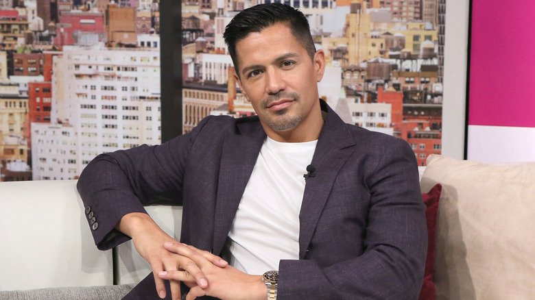 Jay Hernandez at a talk show