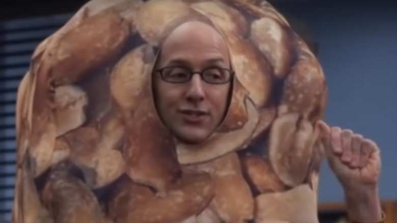 Jim Rash in peanut suit Community