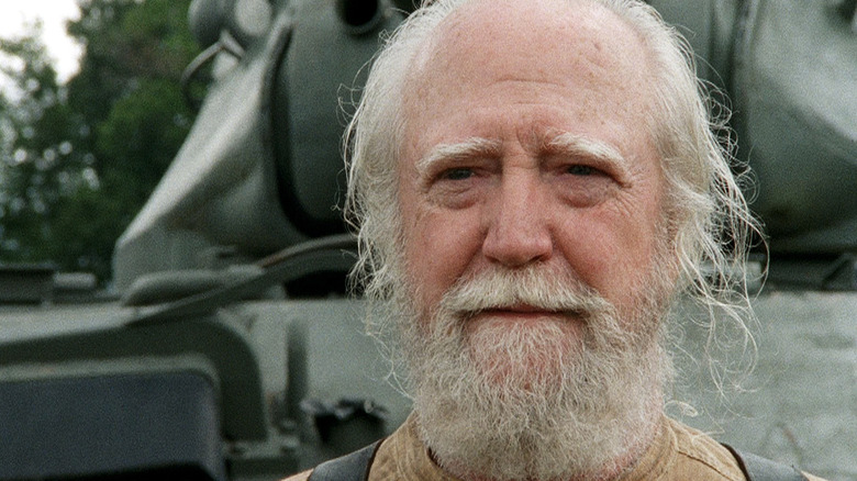 Hershel Greene smiling sadly