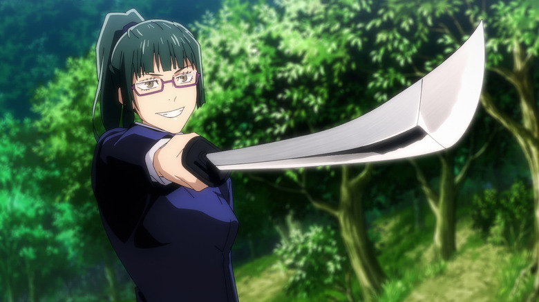 Jujutsu Kaisen Maki Wielding Sword