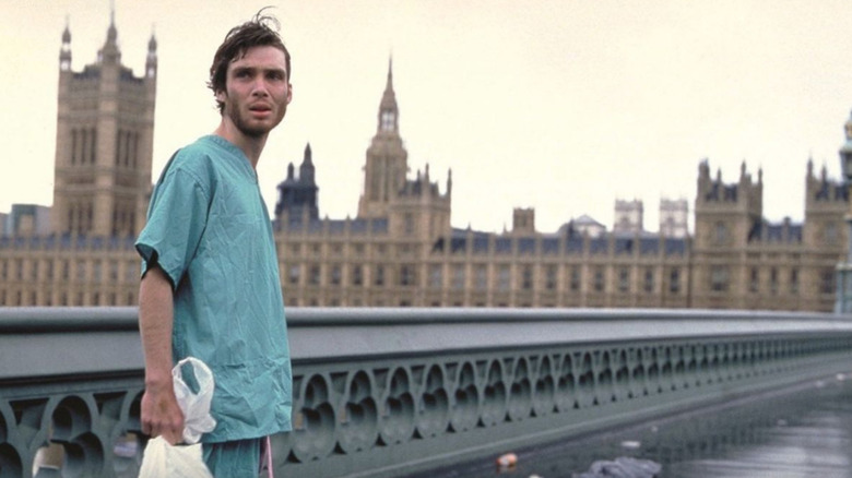 Jim walking a bridge