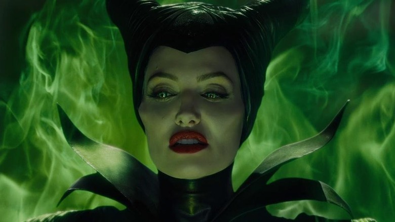 Maleficent glaring