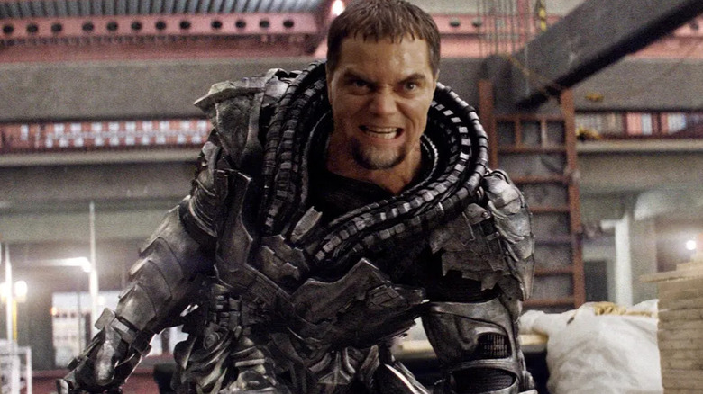 General Zod threatening Superman