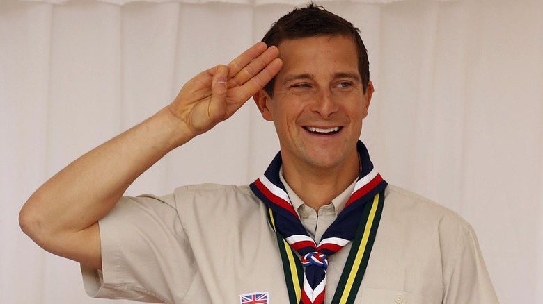 Bear Grylls addresses Scouts