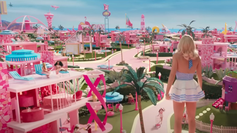 Barbie views Barbieland