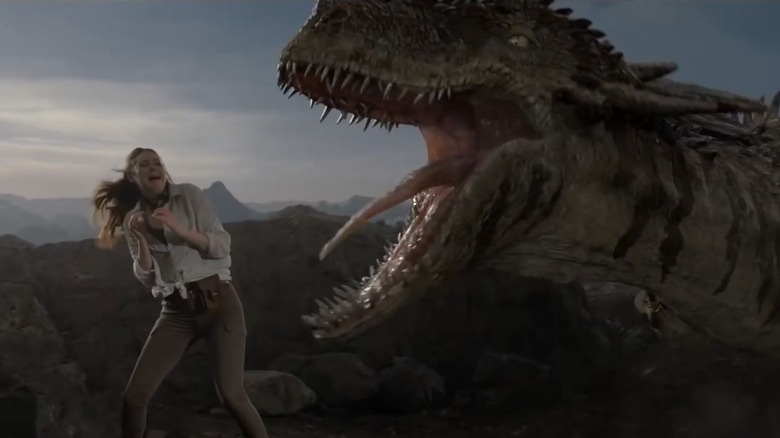 Karen Gillan faces a Cliff Beast