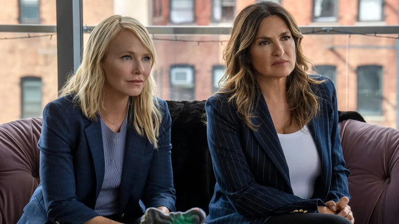 Rollins and Olivia looking serious