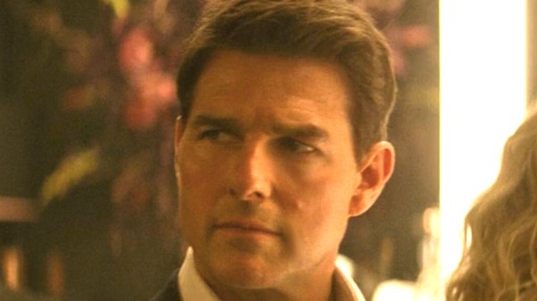 Tom Cruise frowning in Mission: Impossible 6