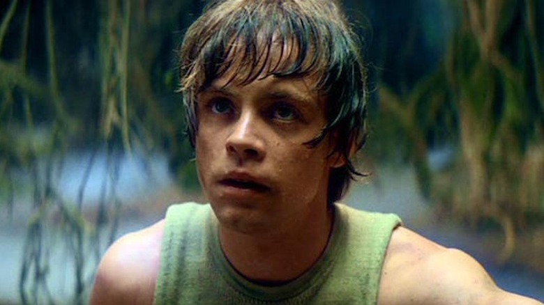 Luke Skywalker looking up