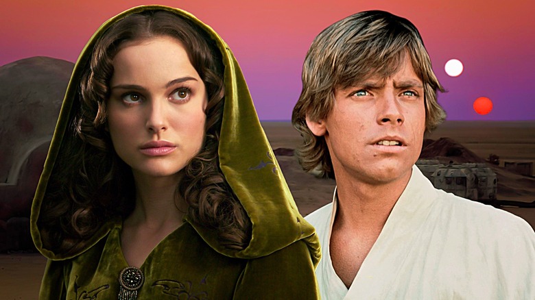 Luke Skywalker and Padmé Amidala composite