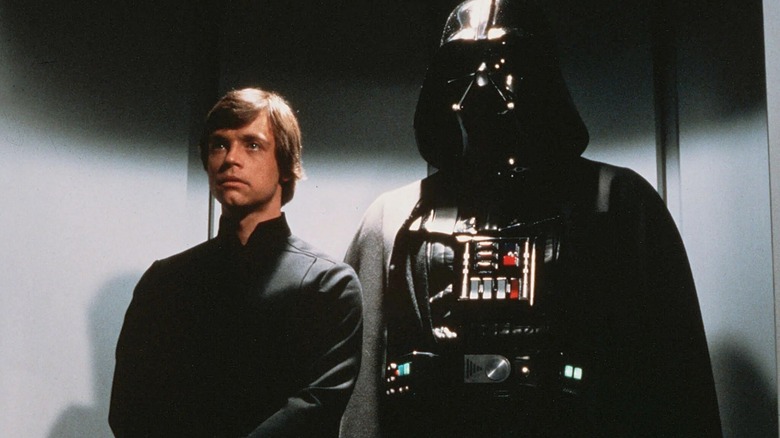 Luke Skywalker and Darth Vader