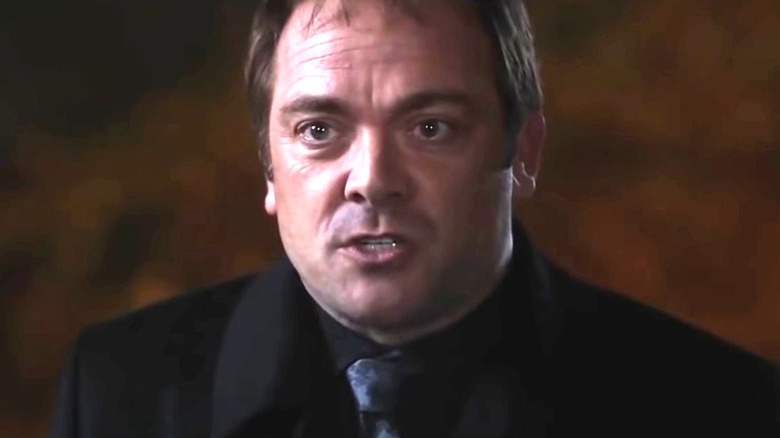 Crowley looking angry