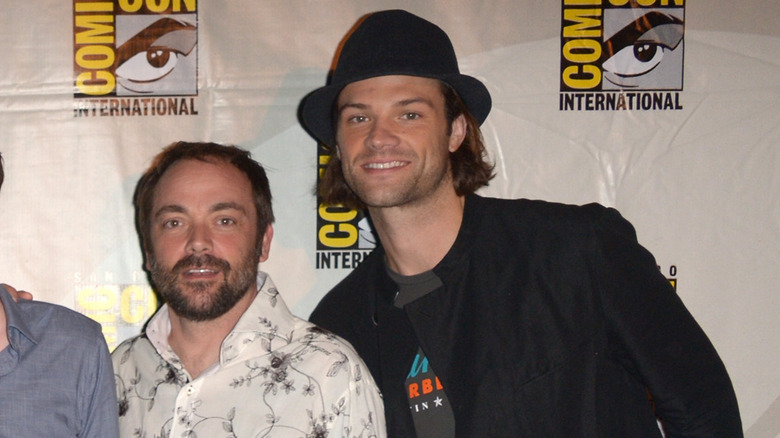 Sheppard and Padalecki smiling