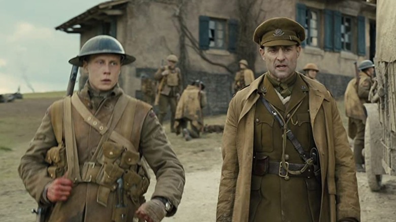 George McKay and Mark Strong in '1917'