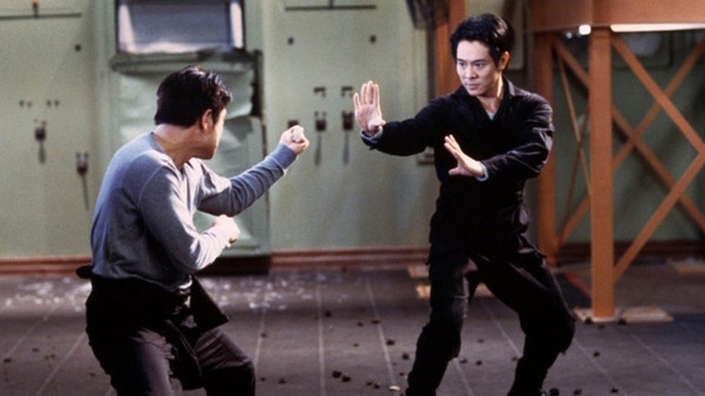 Jet Li fighting himself