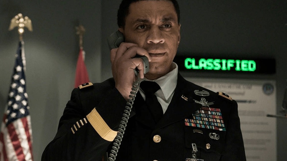 General Swanwick takes a call