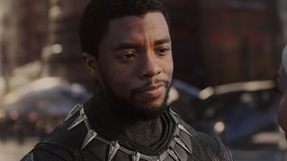 Chadwick Boseman as T'Challa in Black Panther