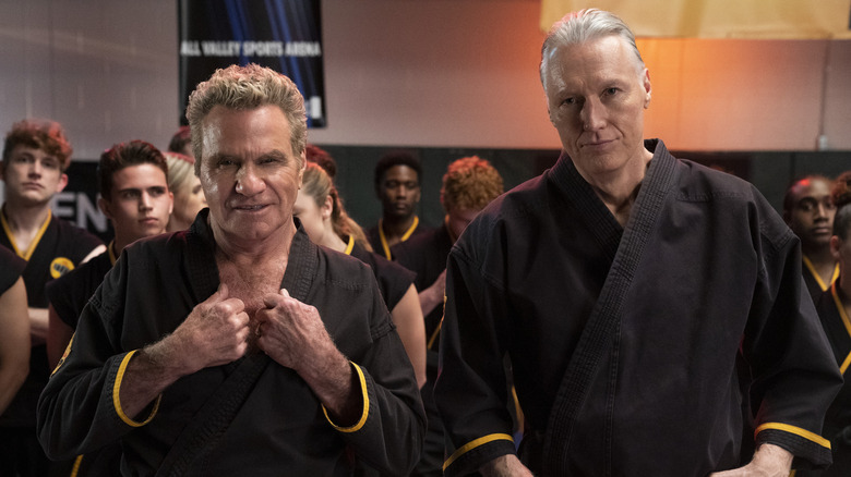 Martin Kove and Thomas Ian Griffith in Cobra Kai