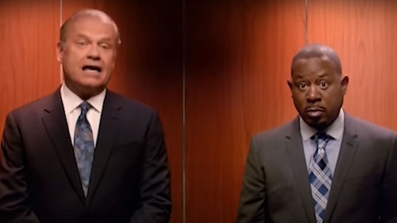 Kelsey Grammer and Martin Lawrence talking