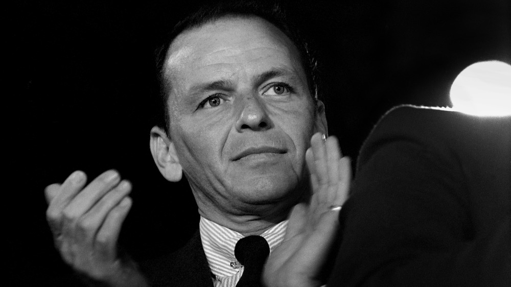 Frank Sinatra applauding