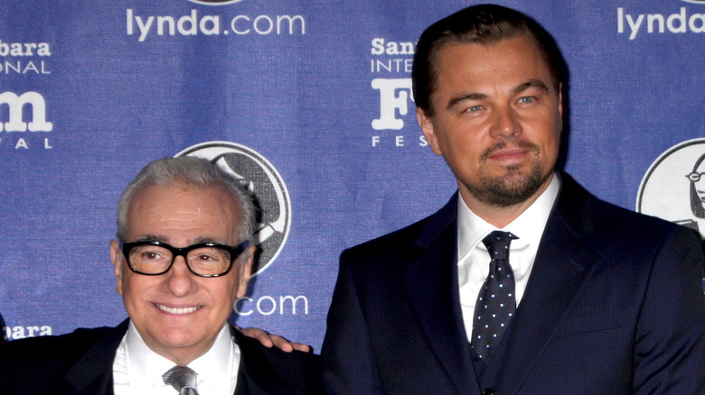 Leonardo DiCaprio and Martin Scorsese smiling together