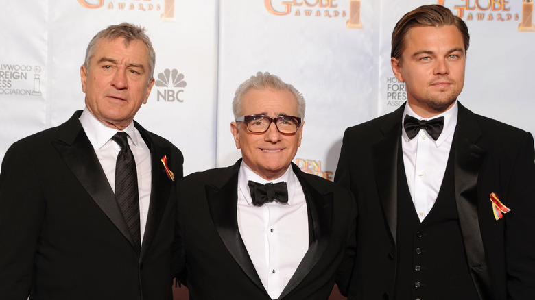 Scorsese, DiCaprio in tuxedos