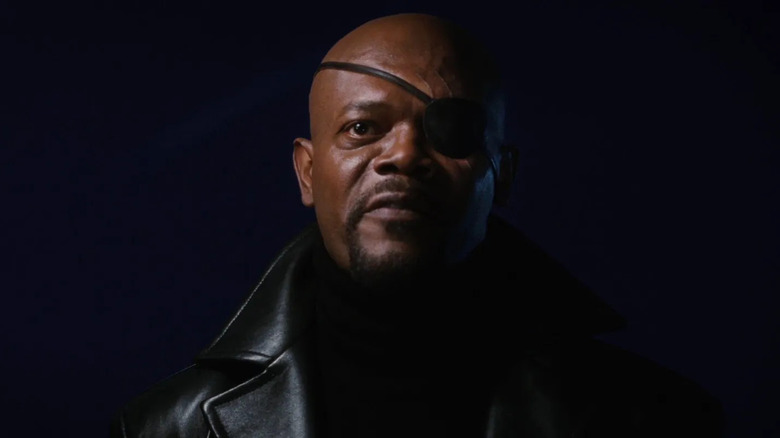 Nick Fury lurking in the dark