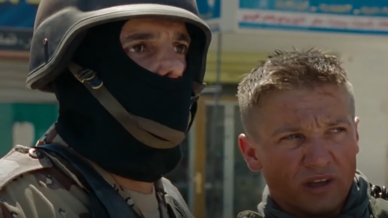 Hani Al Naimi and Jeremy Renner in The Hurt Locker