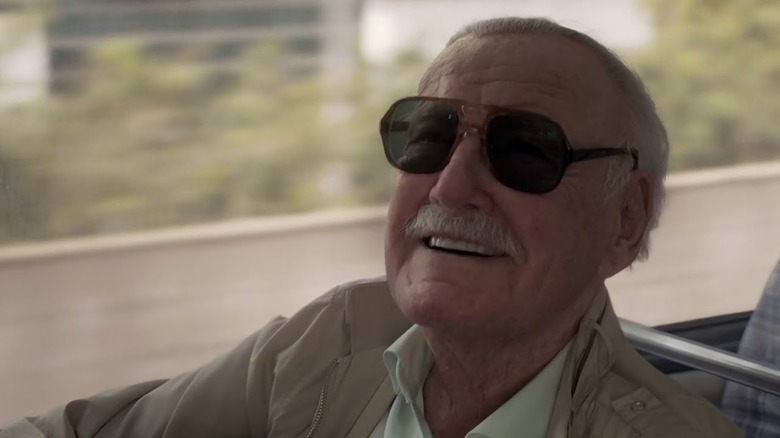 Stan Lee smiles