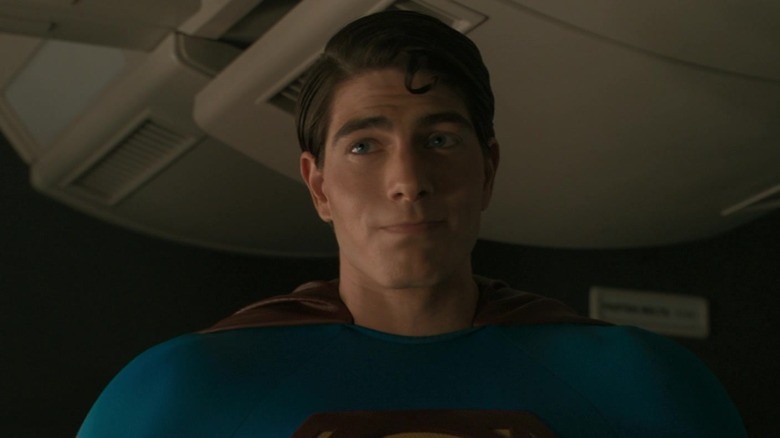 Superman smirking