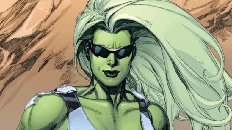 Ultimate She-Hulk in mountains