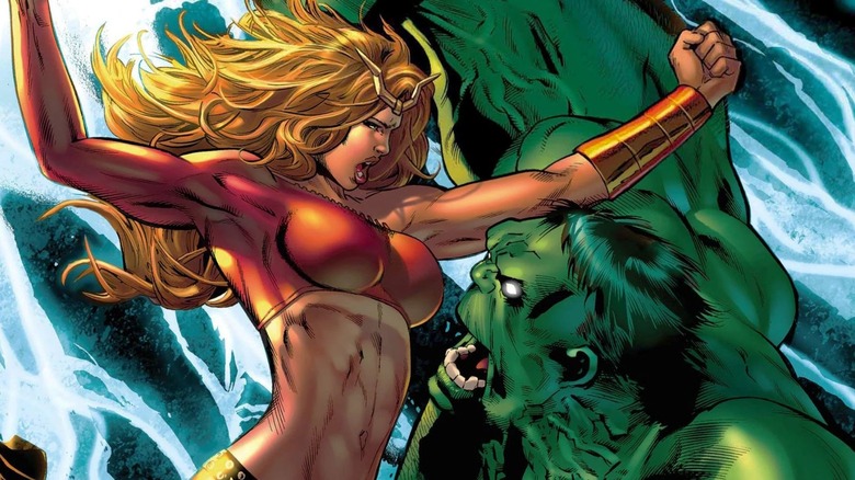 Thundra fights Hulk