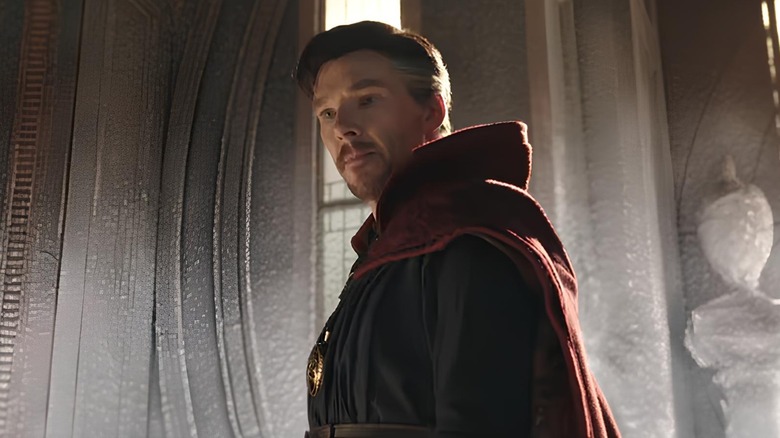 Doctor Strange looking down