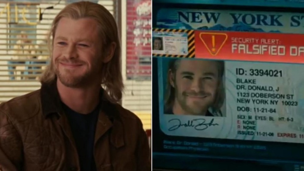 Thor smiling  fake ID