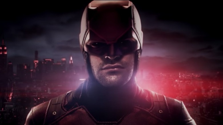 Daredevil scowling