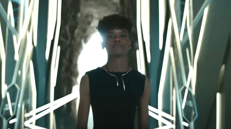 Letitia Wright as Shuri in a trailer for Black Panther: Wakanda Forever