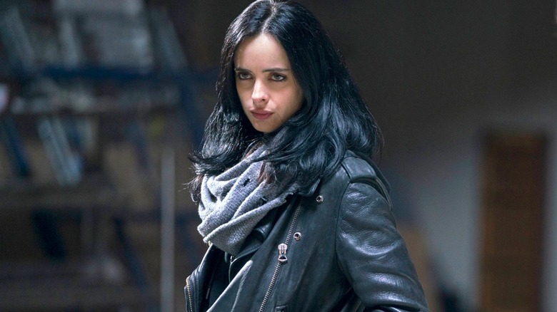 Jessica Jones smirks