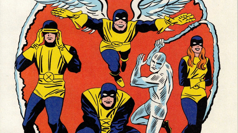 X-Men team in action poses