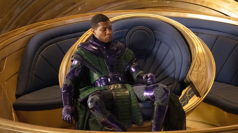 Kang sits on his throne