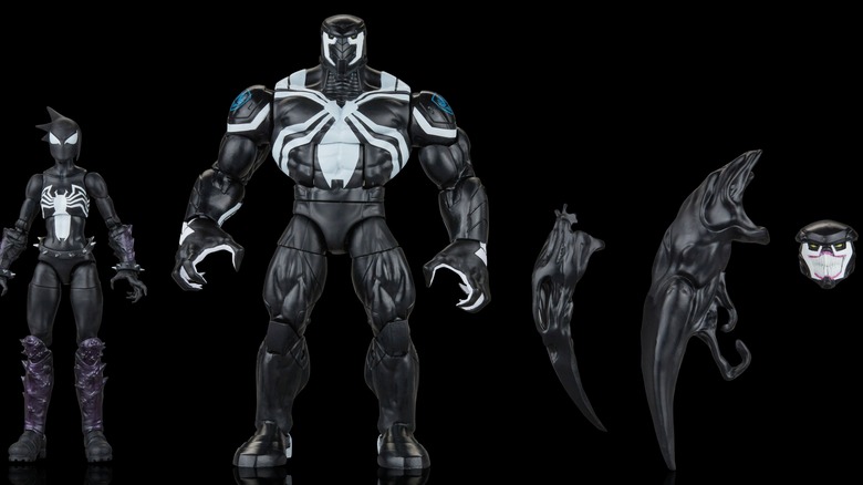 Venom and Mania action figures with accessories