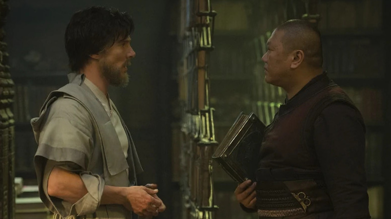 Doctor Strange and Wong face to face