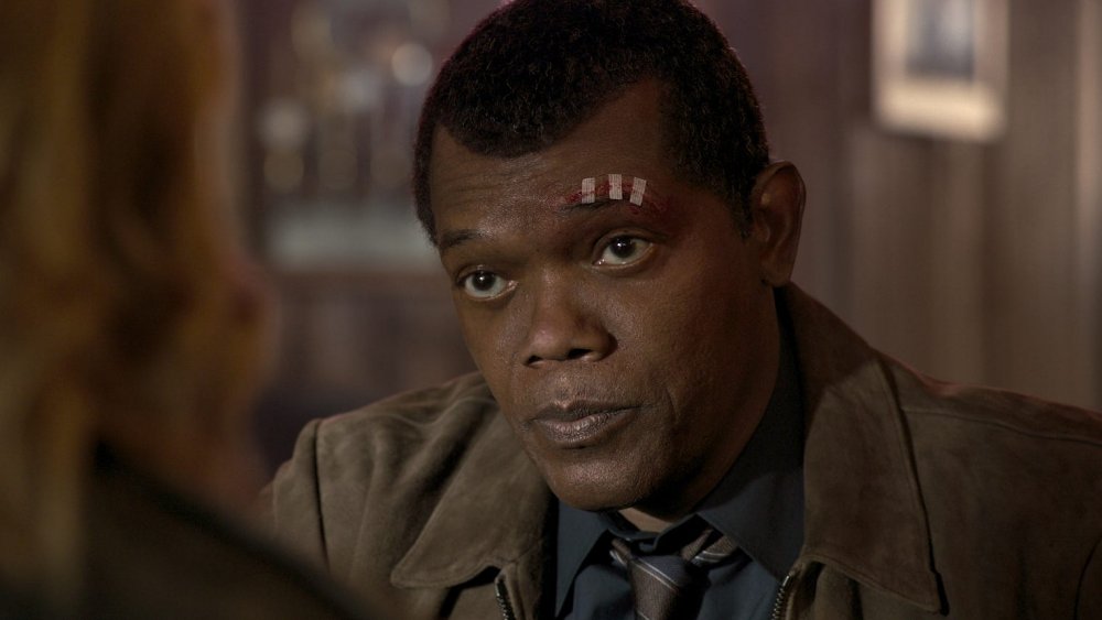 Samuel L. Jackson as Nick Fury in Captain Marvel 